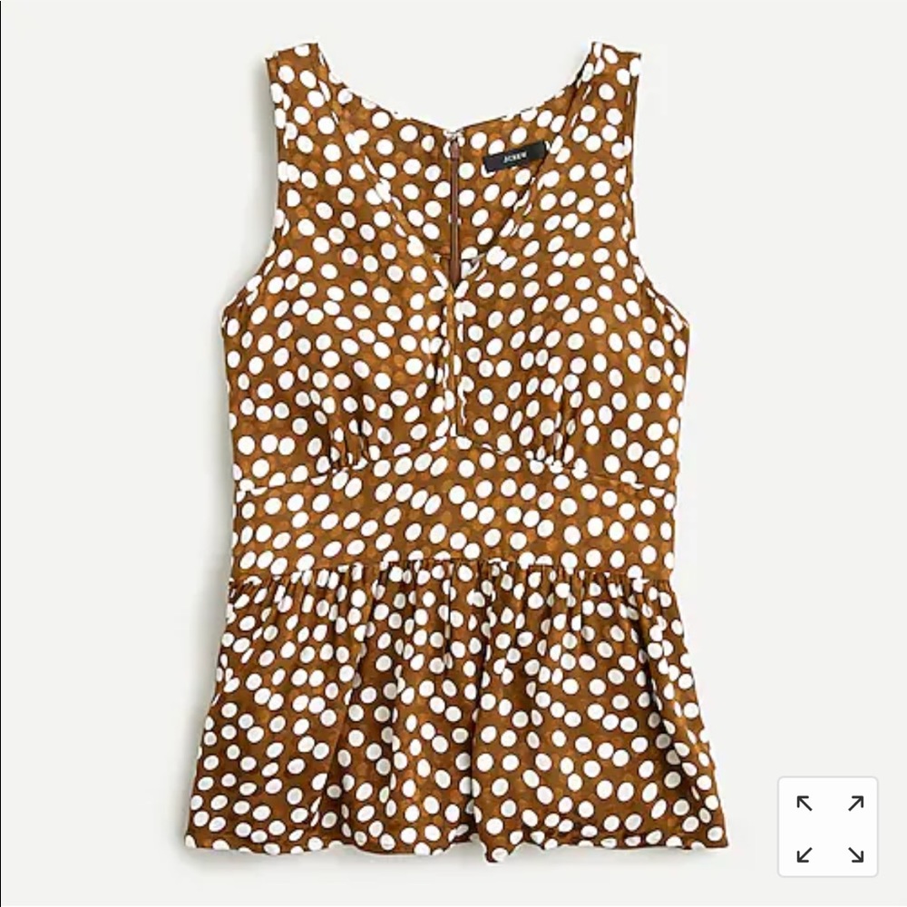 J.Crew V-neck peplum top